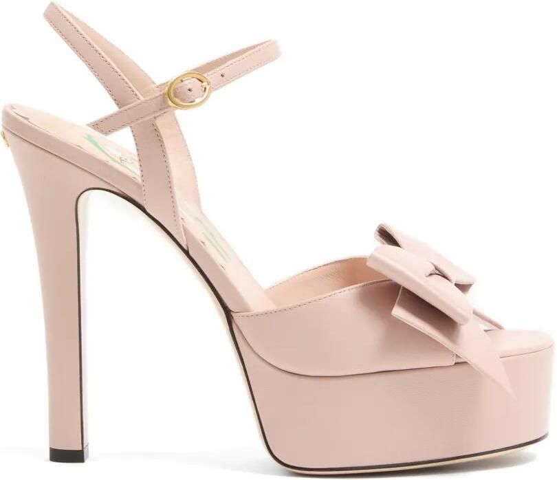 Valentino Garavani Bowow sandalen met plateauzool en strik-detail Roze