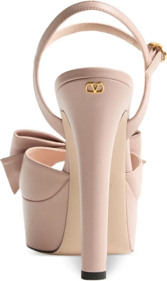 Valentino Garavani Bowow sandalen met plateauzool en strik-detail Roze - Foto 5