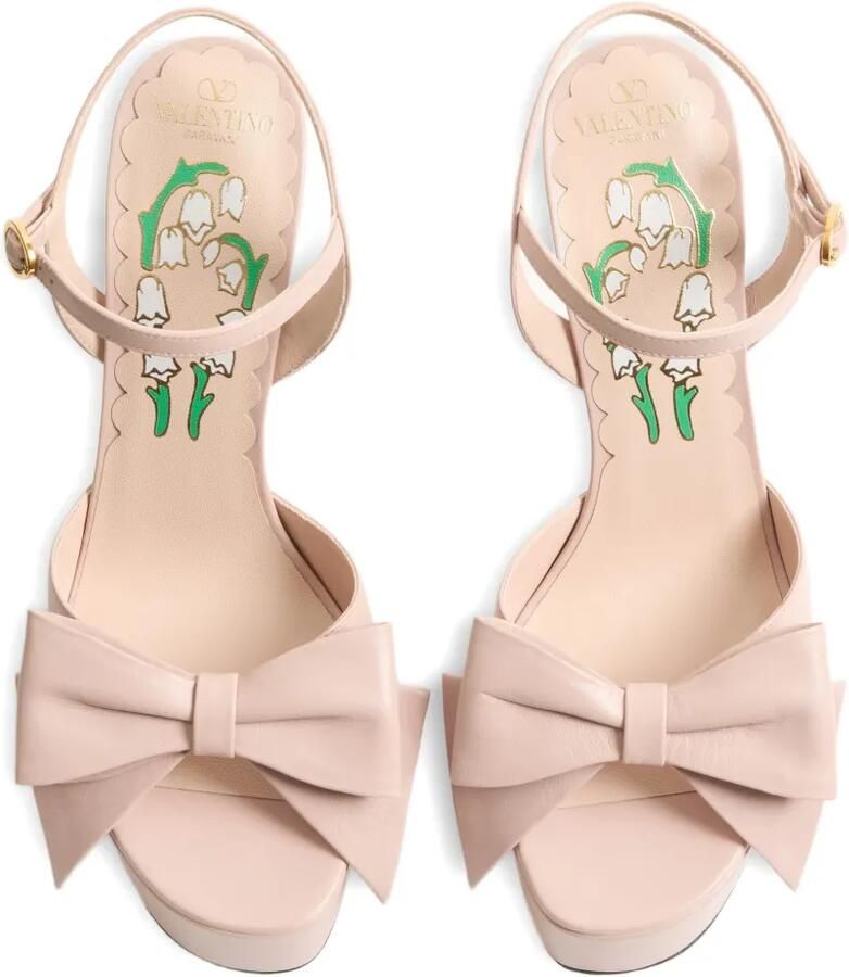 Valentino Garavani Bowow sandalen met plateauzool en strik-detail Roze - Foto 2