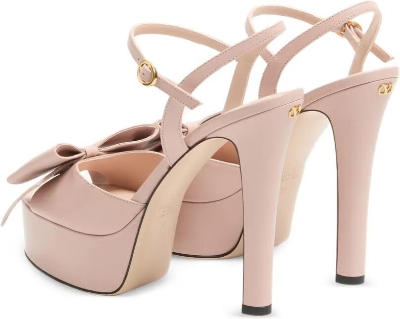 Valentino Garavani Bowow sandalen met plateauzool en strik-detail Roze - Foto 4