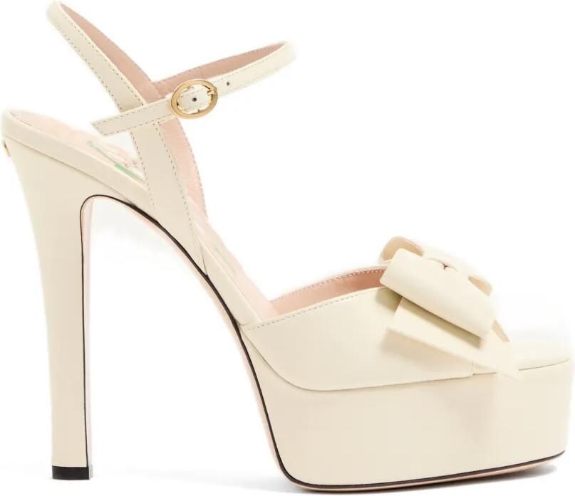 Valentino Garavani Bowow sandalen met plateauzool en strik-detail Wit