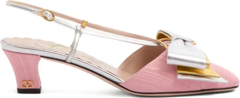 Valentino Garavani Bowow slingback pumps Roze