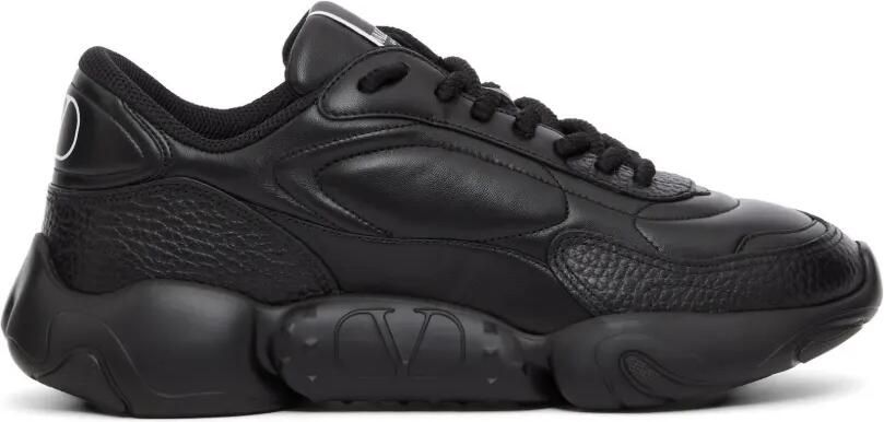 Valentino Garavani Bubbleback nappa leren sneakers Zwart