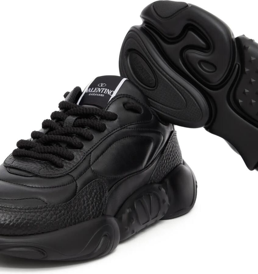 Valentino Garavani Bubbleback nappa leren sneakers Zwart - Foto 2