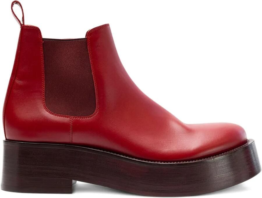 Valentino Garavani Chelsea laarzen met plateauzolen Rood