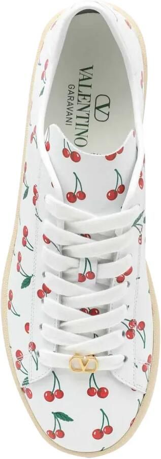 Valentino Garavani Royco sneakers met kersen-patroon Wit - Foto 4