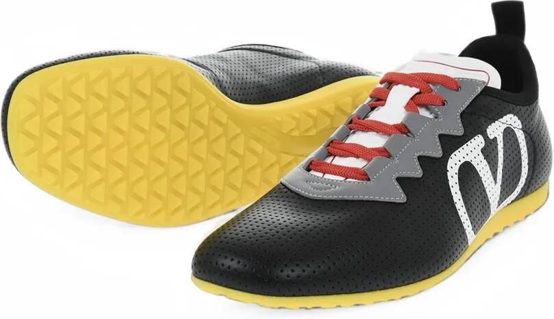 Valentino Garavani Chromathon sneakers met geperforeerde details Zwart