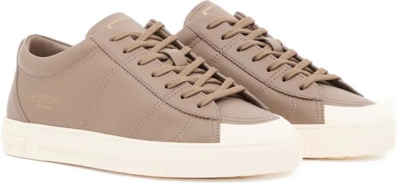 Valentino Garavani Cityplanet leren sneakers Beige - Foto 3