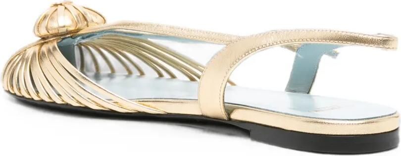 Valentino Garavani Coeur Royal pumps Goud - Foto 3
