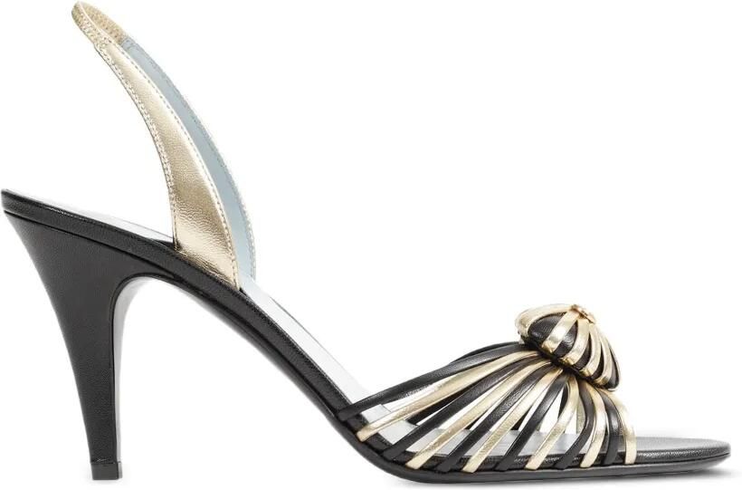 Valentino Garavani Coeur Royal sandalen met kooiconstructie Zwart