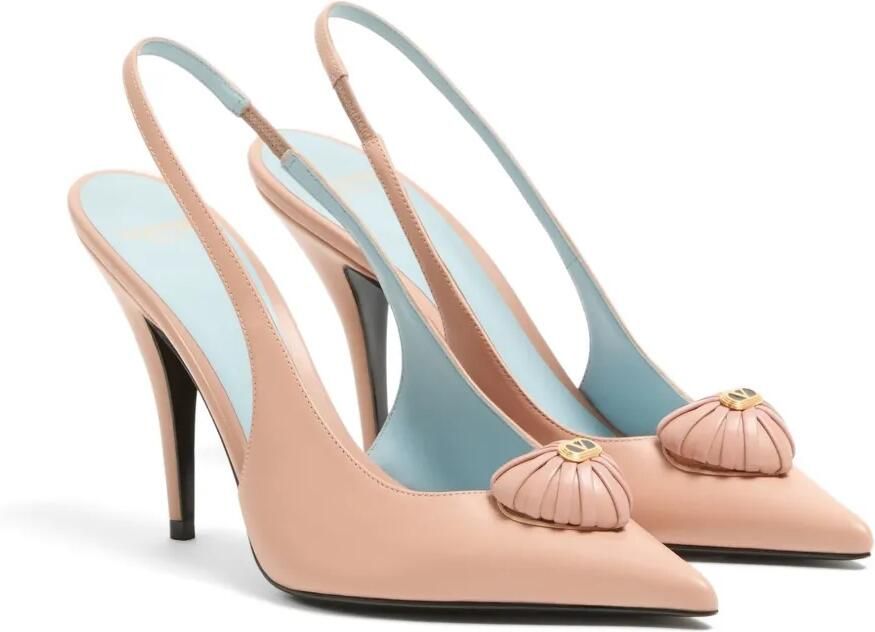 Valentino Garavani Coeur Royal slingback pumps 100 mm Roze