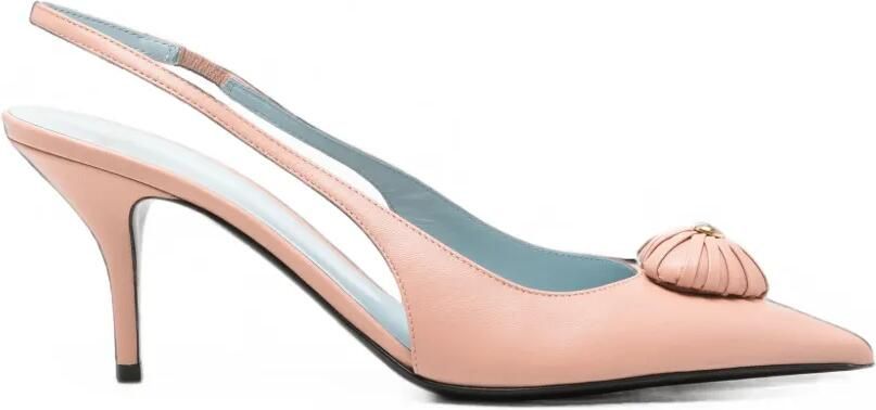 Valentino Garavani Coeur Royal slingback pumps Roze