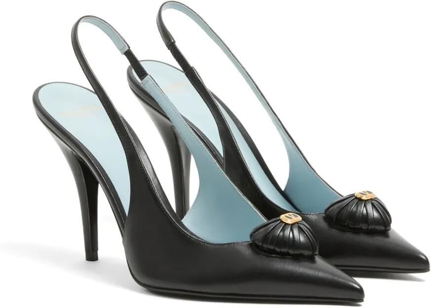 Valentino Garavani Coeur Royal slingback pumps Zwart - Foto 2