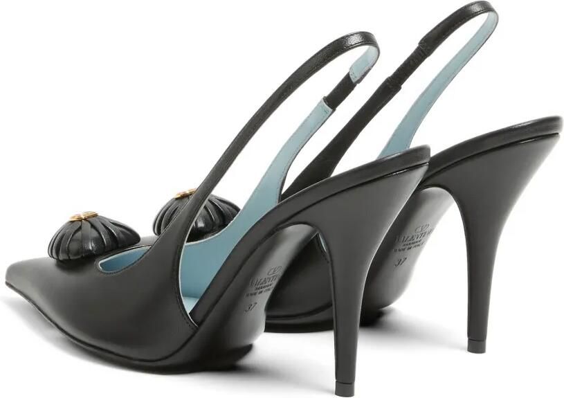 Valentino Garavani Coeur Royal slingback pumps Zwart - Foto 5