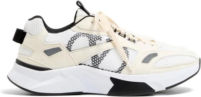 Valentino Garavani Demive sneakers van mesh met suède inzetstukken Wit