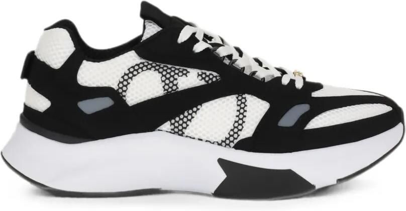 Valentino Garavani Demive sneakers van mesh met suède inzetstukken Wit