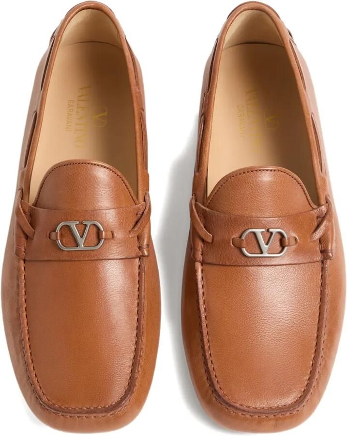 Valentino Garavani Fastaway buffelloafers Bruin - Foto 2