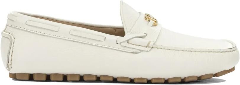 Valentino Garavani Driver Fastway leren loafers Wit