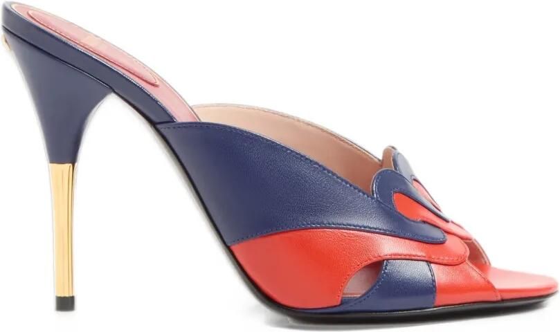 Valentino Garavani Éoline woven leather sandals Blauw