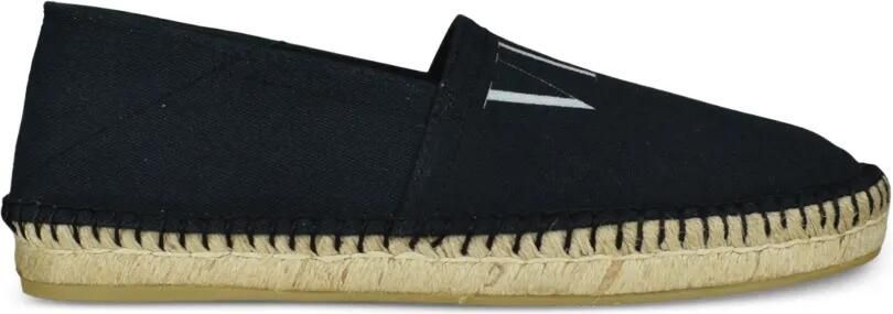 Valentino Garavani Espadrilles met logodetail Zwart