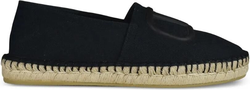 Valentino Garavani Espadrilles met logodetail Zwart