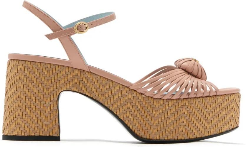 Valentino Garavani Espadrilles met logoplakkaat Roze