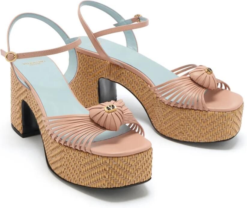 Valentino Garavani Espadrilles met logoplakkaat Roze - Foto 2