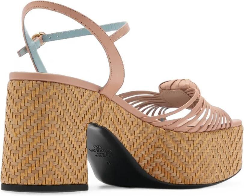 Valentino Garavani Espadrilles met logoplakkaat Roze - Foto 3