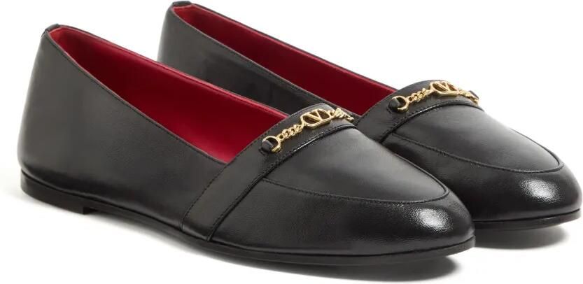 Valentino Garavani Étudiant nappa leather loafers Zwart - Foto 4