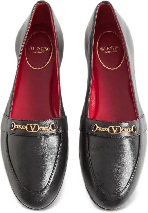 Valentino Garavani Étudiant nappa leather loafers Zwart - Foto 2