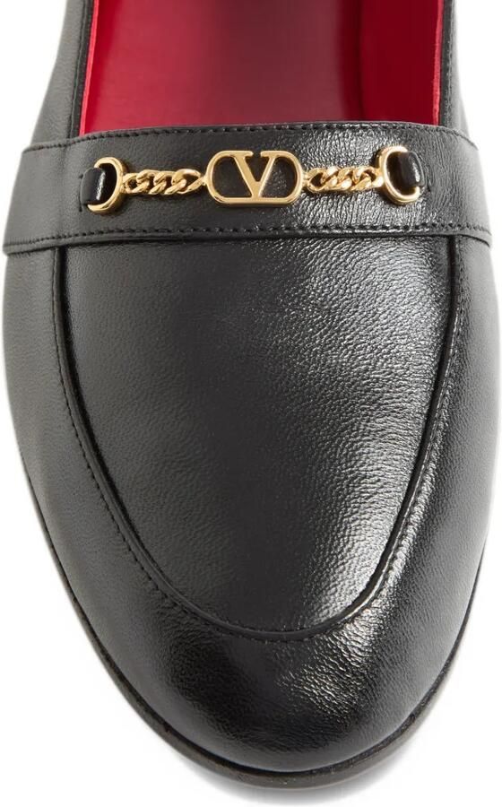 Valentino Garavani Étudiant nappa leather loafers Zwart - Foto 3