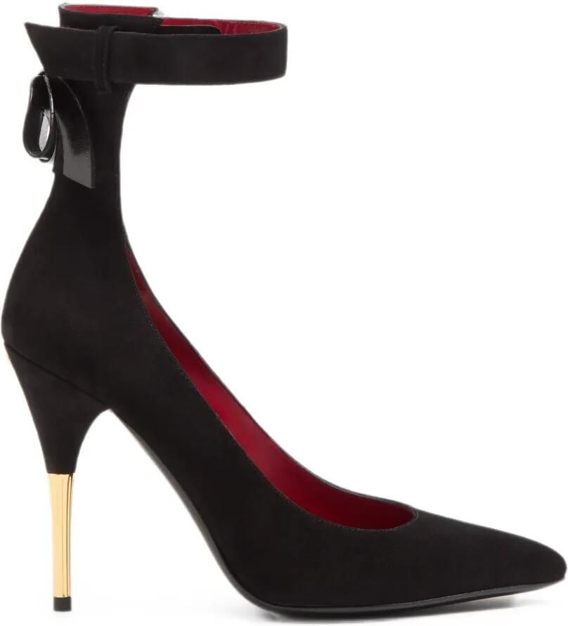 Valentino Garavani Fatale suède pumps Zwart