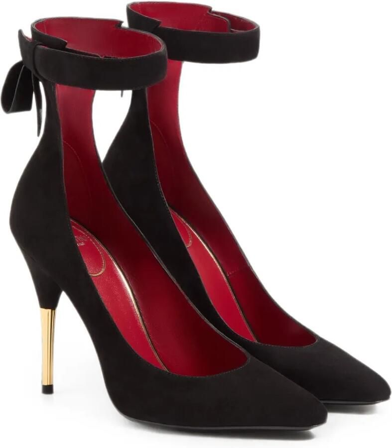Valentino Garavani Fatale suède pumps Zwart - Foto 3