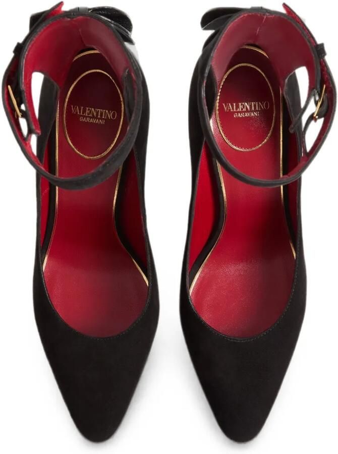 Valentino Garavani Fatale suède pumps Zwart - Foto 4