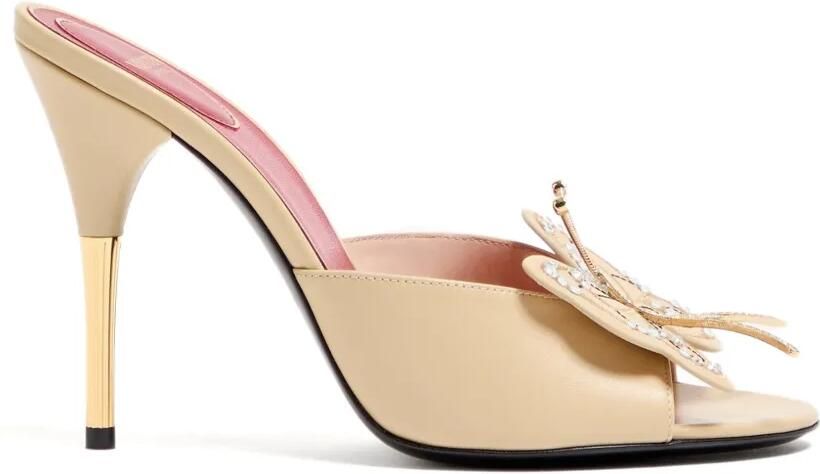 Valentino Garavani Flutterby sandalen met vlinderdetail 105 mm Beige