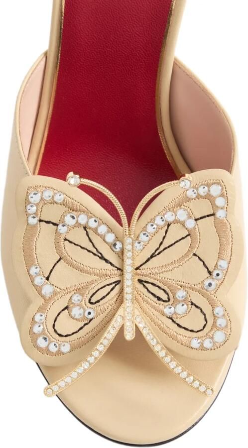 Valentino Garavani Flutterby sandalen met vlinderdetail 105 mm Beige - Foto 3