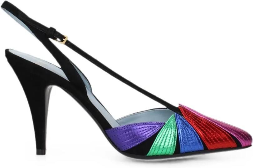 Valentino Garavani Foliefoliage slingback pumps Roze