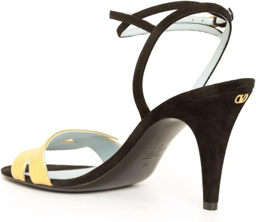 Valentino Garavani Foliefoliage suède sandalen Goud - Foto 2