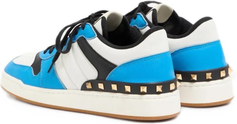 Valentino Garavani Freedots two-tone sneakers in kidskin and nappa calfskin with studs detail - Foto 4