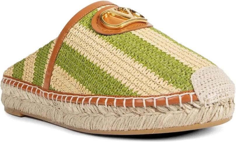 Valentino Garavani Gestreepte espadrilles Groen - Foto 3
