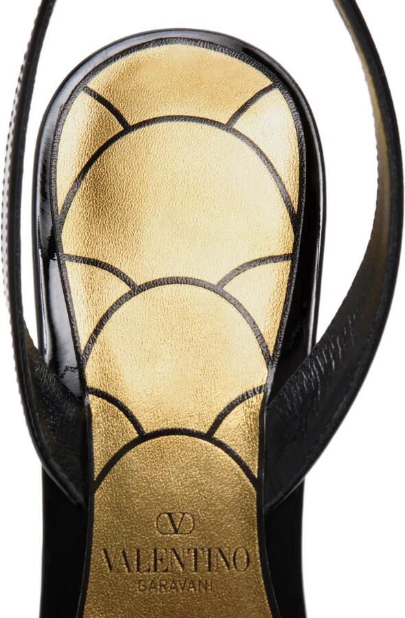 Valentino Garavani Ladycrush lakleren sandalen met kristallen 85 mm Zwart - Foto 4