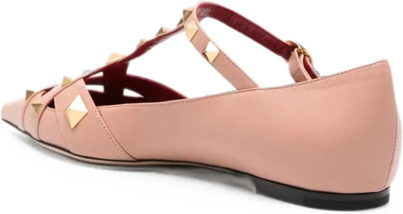 Valentino Garavani Leren ballerina's Roze - Foto 2