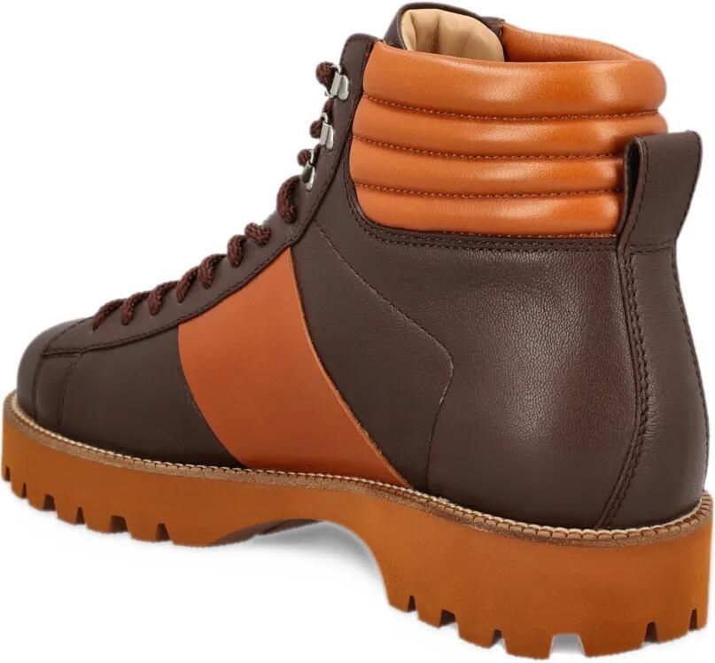 Valentino Garavani logo-embossed leather ankle boots Bruin - Foto 4