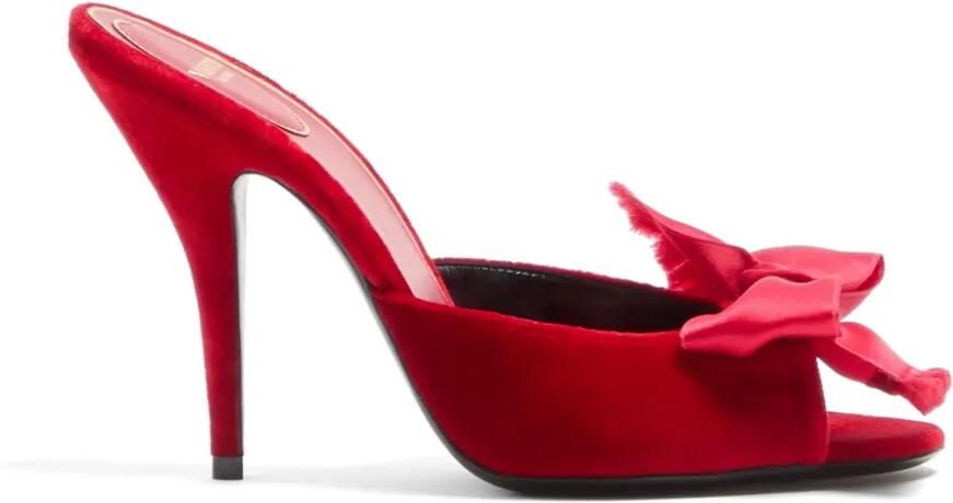 Valentino Garavani Marie A fluwelen sandalen 105 mm Rood