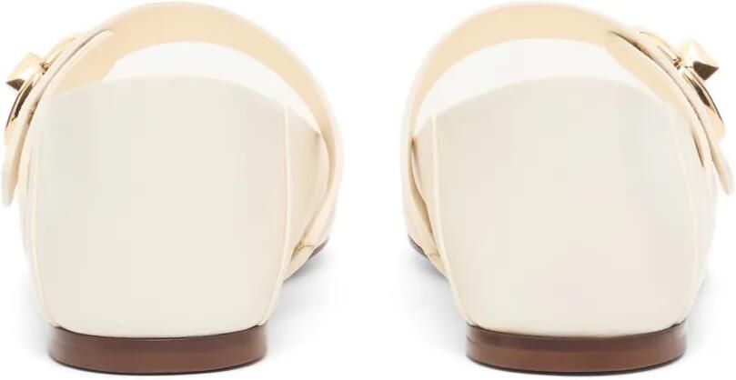 Valentino Garavani Mary-Jane VLogo Locker kalfsleren ballerina's Beige - Foto 3