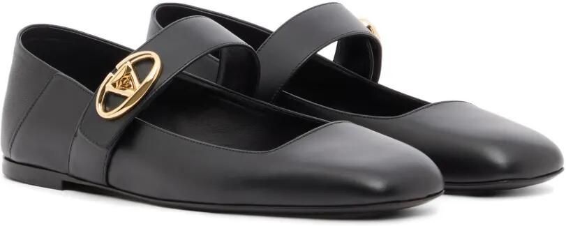 Valentino Garavani Mary-Jane VLogo Locker kalfsleren ballerina's Zwart - Foto 4