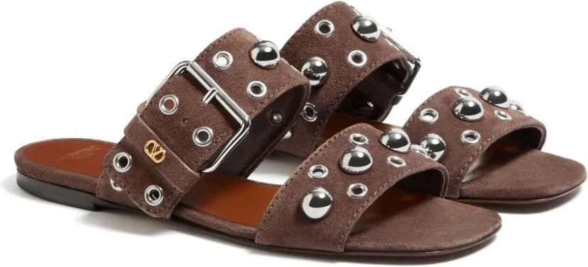 Valentino Garavani Nellcôte leren sandalen Bruin - Foto 3