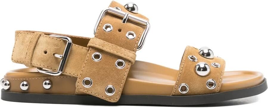 Valentino Garavani Nellcôte sandalen met gesp Bruin