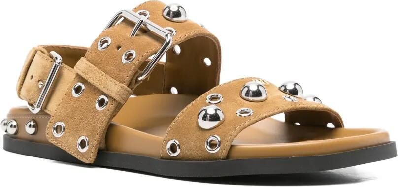 Valentino Garavani Nellcôte sandalen met gesp Bruin - Foto 3