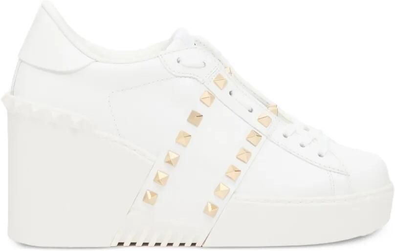 Valentino Garavani Open Disco sneakers met sleehak Wit